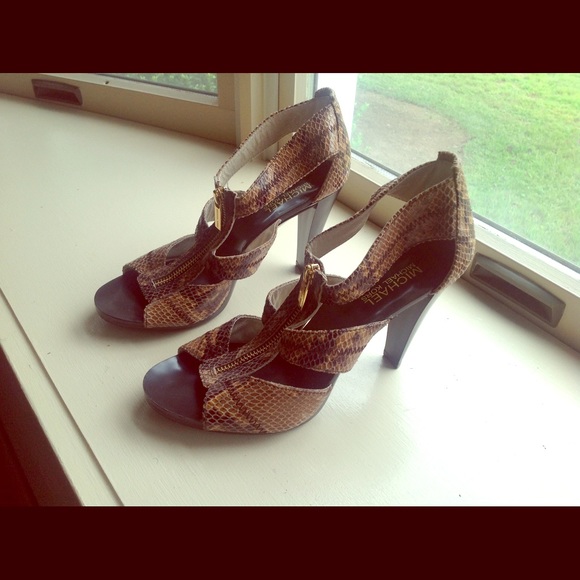 Animal Print Strappy Sandals - Picture 1 of 5
